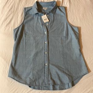 J. CREW DENIM VEST SHIRT